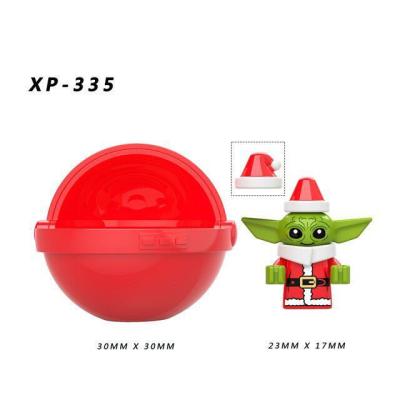 China Building Toy Baby Yoda With Capsule Mini Action Figure Building Block Mandalorian Compatible Toys For Children for sale