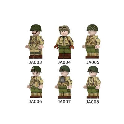 China Building Blocks Toy Small Particle Intelligence Toy Accessories Mini Building Blocks WW2 Officer Soldier Army Military Action Block Toys for sale