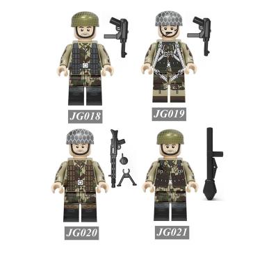 China Building Blocks Toy Small Particle Intelligence Toy Accessories Mini Building Blocks WW2 Officer Soldier Army Military Action Block Toys for sale