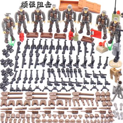 China Plastic Building Toy WW2 Soldiers Normandy Series Building Block DIY Army Plastic Toys for sale