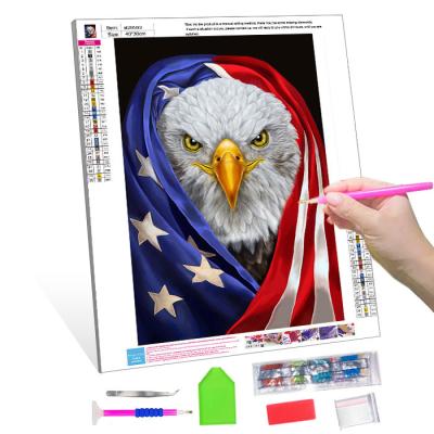 China New Classic/Postmodern Full Drill Diamond Painting Kit Eagle Diamond Paintings DIY Diamond Embroidery Cross Stitch For Wall Art for sale