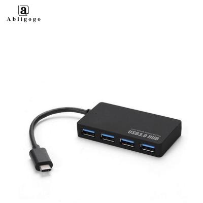 China Desktop Top Supplier Hub Ultrathin USB 3.1 Type C to 4 Port USB 3.0 for Macbook Phone or Laptop for sale