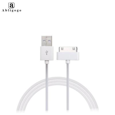 China Cell Phone Supplier 30 Pin Data Cable For iPhone 4 4s iPod nano iPad 2 3 iPhone 3GS 3G 4s USB Charging Cable Kabel Top Charger Phone Wire for sale