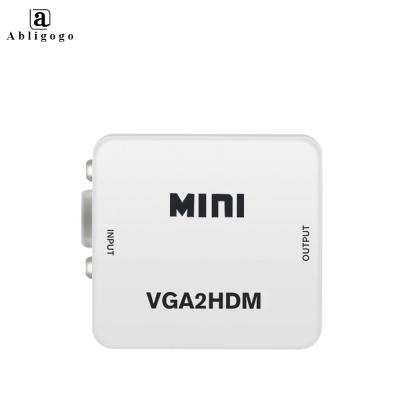 China Top Supplier of COMPUTER Mini VGA to hd-MI Converter Adapter 1080P Support Moniter TV for sale