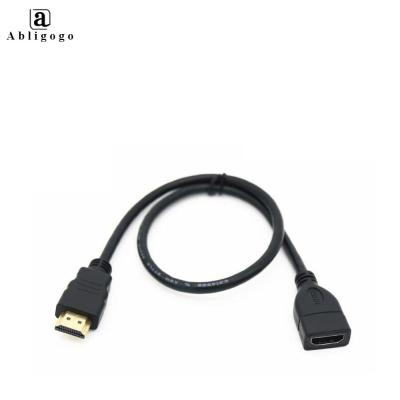 China COMPUTER HD Supplier Extension Cable Top Male to HD Female 1080p 3D 1.4v for HD TV LCD Laptop PS3 Projector for sale