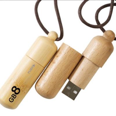 China Wooden Pill-shaped Plastic USB Flash Drive Capsule Bamboo custom promotion usb sticks Te koop