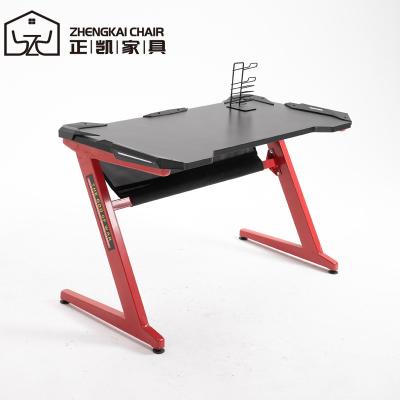 China PC Office Desk Furniture Z Shaped PC Game Table Computer Desk For Internet Cafe for sale