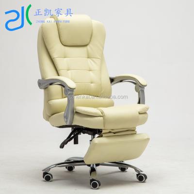 China High Ergonomic Hot Sale Executive Back Chair PU Office Leather Recliner Chair With Footrest for sale