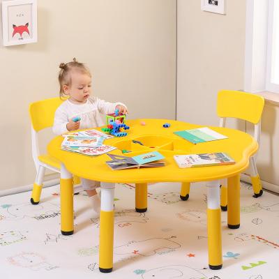 China Modern PP Material Kids Activity Party Study Table And Chair Set Infant Mesas for sale