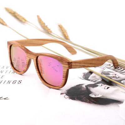 China HDCRAFTER Wooden Sunglasses 2022 Eco-Friendly Zebra Vintage Colored Wooden Sunglasses Polarized Custom Glasses Fashion Glasses Spring Hinge CE for sale