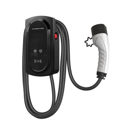 China AC EV Charging Station Type - 2 Plug 7KW 11KW 22KW 32 16A Charger Station Home Use EV Wall Mounted Charging Stations for sale