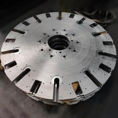 China Textile Head Rotating Carbon Steel Disc Plate Metalworking For Textile Grinder for sale