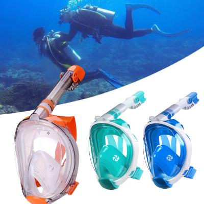 China Raincoat ; 360 Degree Rotatable Snorkle Best Selling Water Sport Game Equipment Masks Full Face Breathing Swimming Diving Mask For Kids for sale