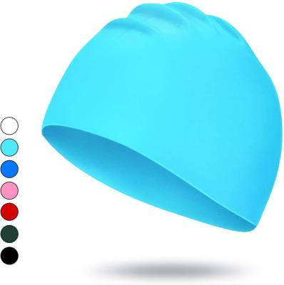 China Raincoat ; Assets; Factory Direct Sale Eco-friendly Silicone Printing Custom Logo Swimming Cap Swim Cap for sale