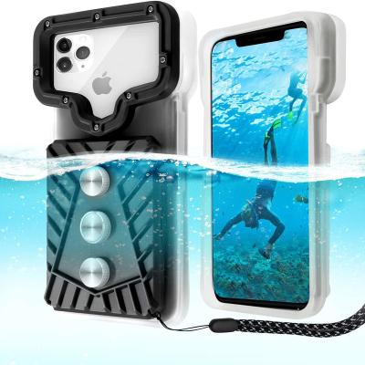 China 2021 New Universal Waterproof Cell Phone Case Waterproof Pocket Phone Dry Bag For Mobile With Lanyard For Diving And Swimming for sale