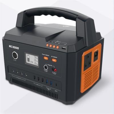 China Estación de energía de emergencia portátil de batería de iones de litio 999Wh 1000W en venta