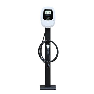 China 32A Tri Color LED Indicator Light Wall Mounted Electric Vehicle Charging Station for sale