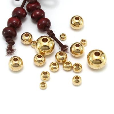 China Diy Jewelry Findings Accessories 3mm 4mm 5mm Custom Classic Spacer Tube Brass Beads For Bracelet Making for sale