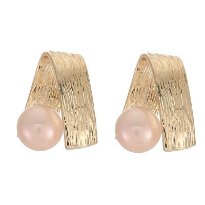 China Antioxidation Religious Hot Selling V Shape Freshwater Pearl Stud Earrings For Women With S925 Needle Silver for sale