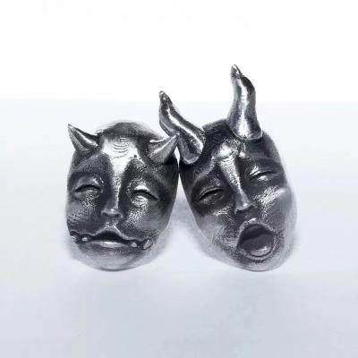 China European American Death Devil Face Skeletons Stud Earrings New Retro Funny Religious Silver Metal Ear Studs for sale