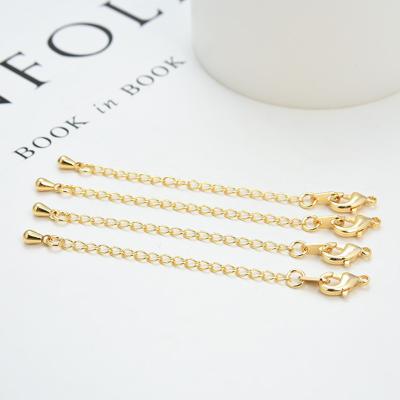 China Unisex High Quality 14K Gold Lobster Clasp Wrapped Main Chain Adjustable With Extender Chain Bracelet for sale