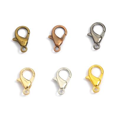 China DIY Unisex Accessories Lobster Zinc Alloy Spring Hides Key Ring Clasp For Necklace Bracelet Key Indicators 10x5mm for sale