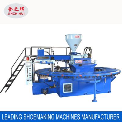 China PVC/PVC Air Slippers Sandal Injection Machine Automatic Blowing Slipper And Sandals Making Machine With 20 Stations for sale