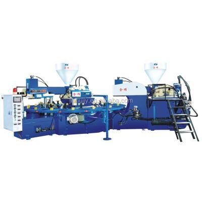 China Unique Automatic PVC TPR 2 Colors And Top Making Machine , Rotary Shoe Making Machine for sale