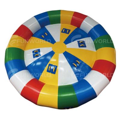 China Hot Summer Eco-friendly Disco Inflatable Boat Towable, Inflatable Water Saturn, Inflatable Fummy Water Toy for sale