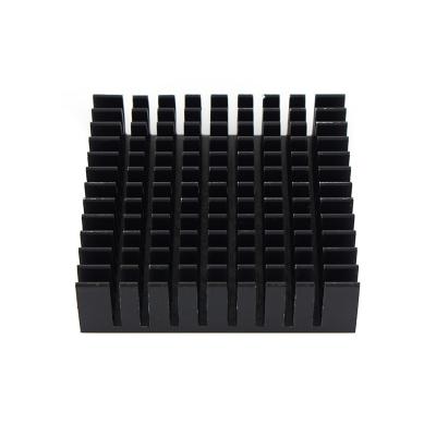 China Heatsink Customized High Cooling Capacity SIC Silicon Carbide Black Perforated Ceramic Heatsink for sale