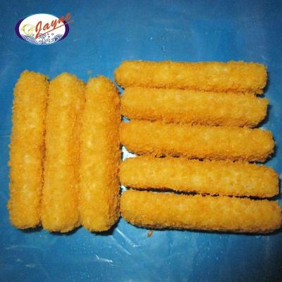 China Cooked Frozen Breaed Pollock Fish Chop Fish Stick for sale