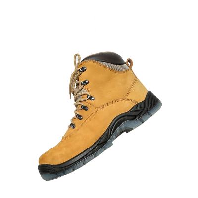 China Customized Design Steel Toe Nubuck Leather Waterproof Safety Cheap Shoes for sale