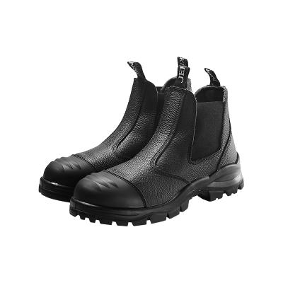 China Steel Toe Prevent Puncture Men Safety Shoes Safety Breathable Heavy Duty Leather Boots Cow Slip Oil Protection for sale