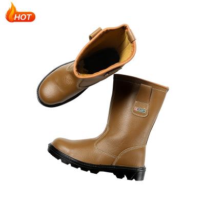 China BAIHUA Factory Breathable High Quality Safety PU Anti-Static Brown Work Rejects Work Safety Shoes For Men for sale