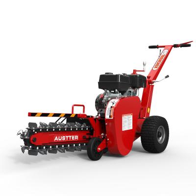 China Building Material Stores OEM Factory Austter 15HP Gas Engine Mini Chainsaw Digger Cable Laying Trencher Machine for Agriculture Construction for sale