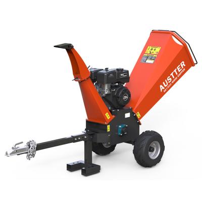 China Farms Austter 15Hp 420CC Gasoline Engine Wood Chipper Chipper Machine , Tree Branch Chipper for sale