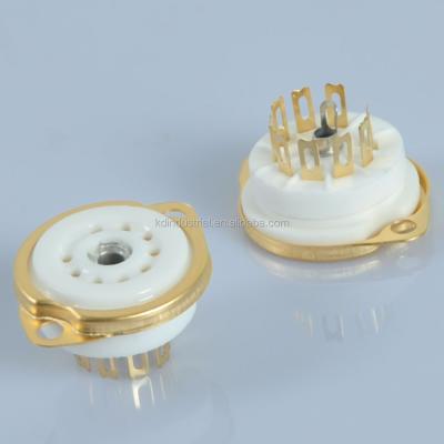 China 9 Pin Ceramic Tube Socket 12AX7 12AU7 ECC83 6922 6DJ8 6N11 for sale