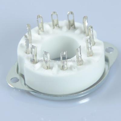 China For many types of cathode ray tube (tube) amplifier 12 Pin Ceramic Tube Socket for DG7-32 LE tube PMT 5UP1 B12A for sale