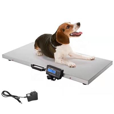 China Low Battery / Stainless Steel Postal Platform Scale 500KG Overload Indication Digital Pet Weighing Animal Scale For Pet Hospitals for sale