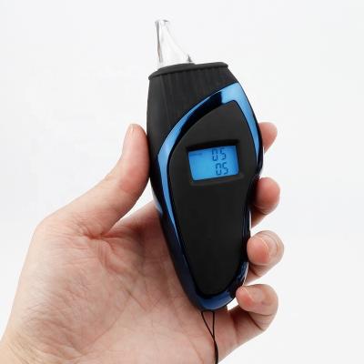 China Professional Portable Digital Alcohol Tester Breathalyzer with Mouthpieces Semiconductor Alcohol Sensor Hostweigh LCD Display 146*110*36mm for sale