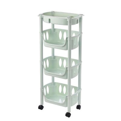 China Factory direct sales shelf storage shelf viable thin rack plastic storage rack for sale