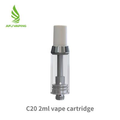 China Easy To Carry Empty CBD Vape Cartridge​ With 1.4Ω AFJ Ceramic Heating Coil for sale