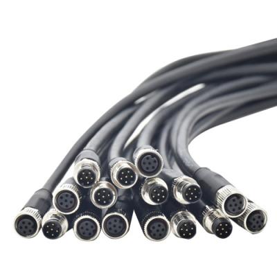 China ISO Black Threaded IP67 M8 Waterproof Cable Wire for sale