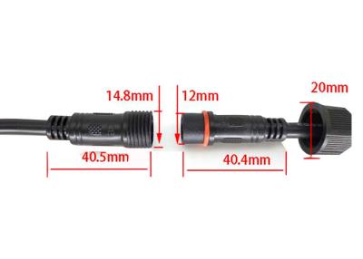 China De openlucht LEIDENE 500mm Vrouwelijke en Mannelijke Kabel van IP67 M15 Te koop