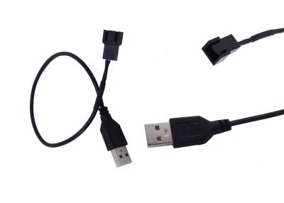 China USB To 3 Pin 2464 22 AWG Overmolded USB To 3 Pin Cable for sale