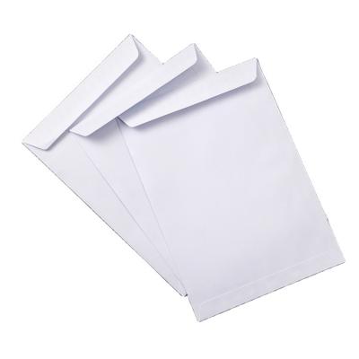 China Eco-friendly Materials Paper Envelope 254mm*178mm Best Selling White White 80g Envelope Best Selling for sale