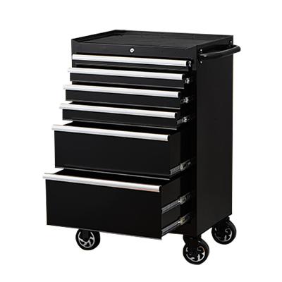 China Large Storage 6 Metal Mobile Tool Chest /family/factory/Garage Warehouse Auto Repair Shops Metal Drawers High Quality Tool Trolley for sale