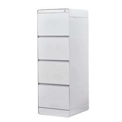 China 4 Drawer Living Room Luxury Modern File Sorter Storage Rounded Corner File Cabinet for sale