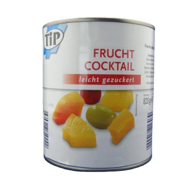 China Canned Fruit Salad Mix 820g In Syrup Light Cherry Mixed Fruit Maker for sale