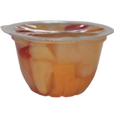 China Good Quality G4oz Canned Mix Canned Fruit Syrup Fruit Salad Cup for sale